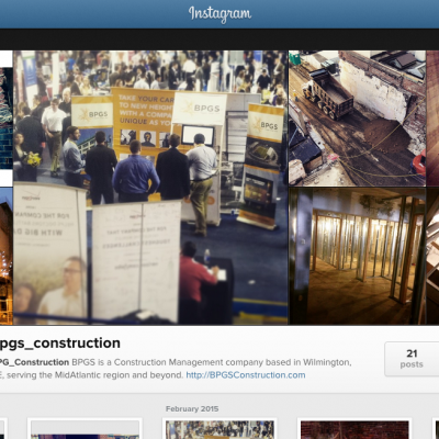 BPGS Construction Instagram Page