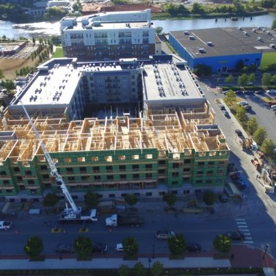 The Topping out of The Residences at Harlan Flats Phase II BPGS Construction