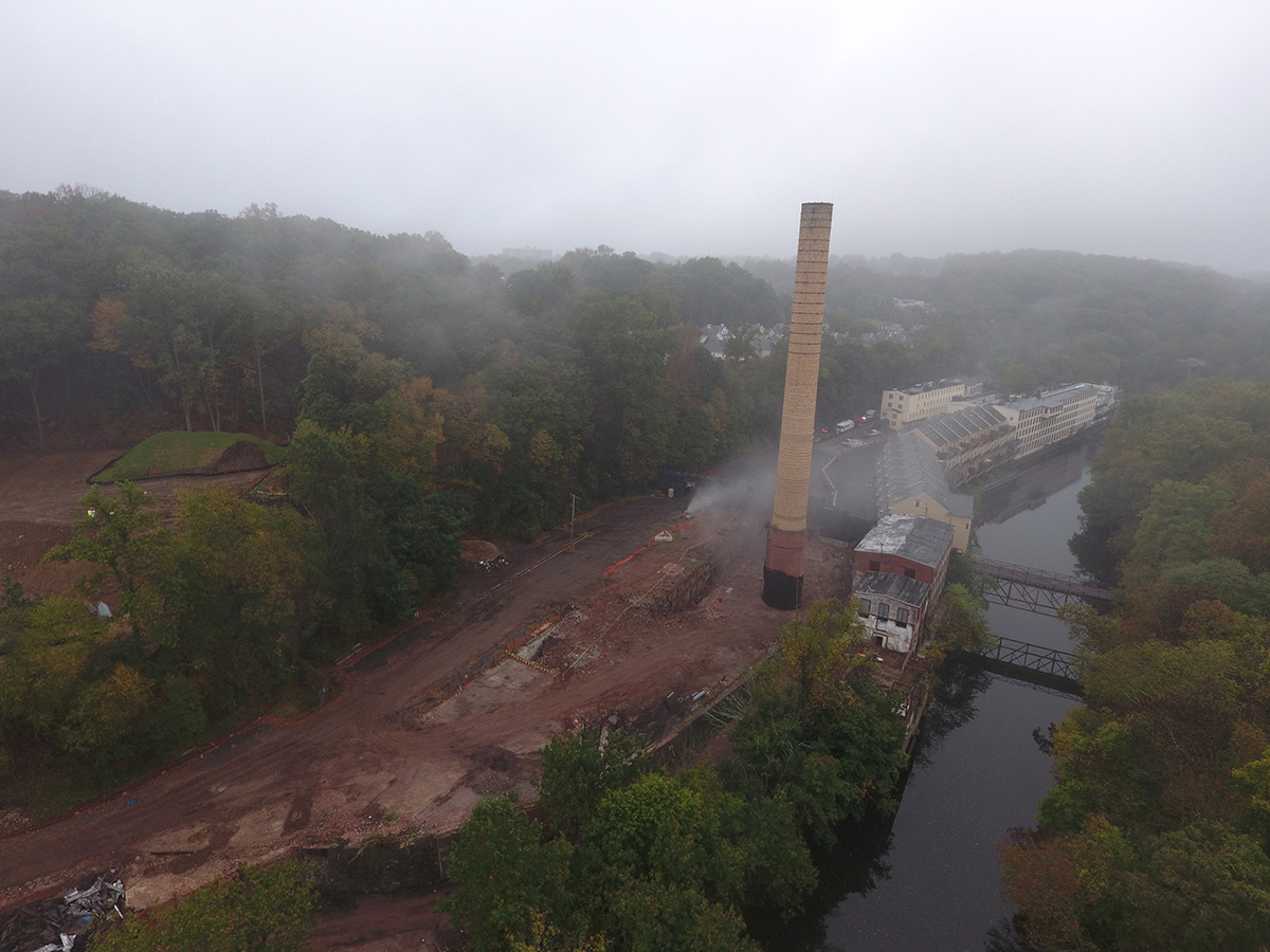 Bancroft mills tower implosion