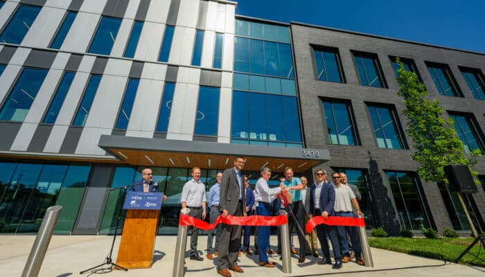 BPGS, BPG, and public officials cut ribbon for Marlette funding new office building