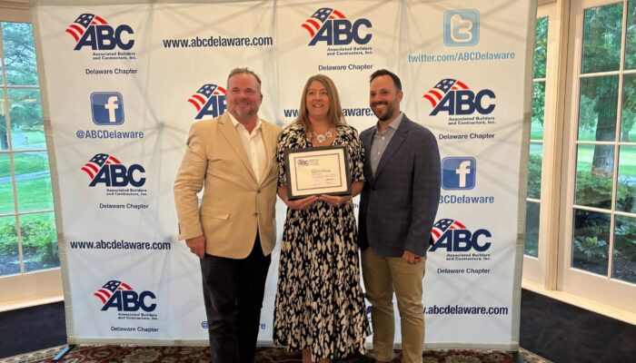 BPGS Construction’s STEP Platinum Safety Award recognition from ABC Delaware